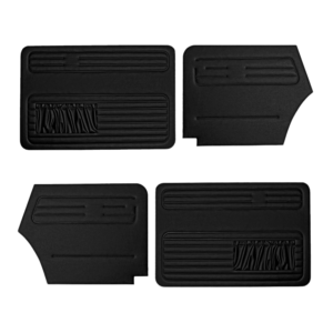 Jeu de 4 panneaux de portes avec vide poche noirs 67-72 TMI