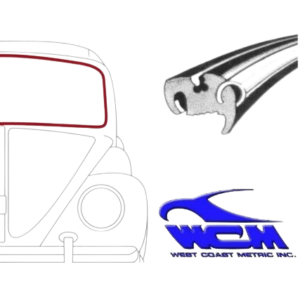 Joint de pare brise pour moulure métallique 65-72 WCM