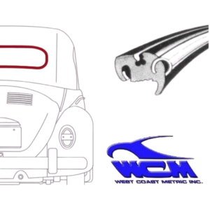 Joint de lunette arrière pour moulure métallique 58-63 WCM