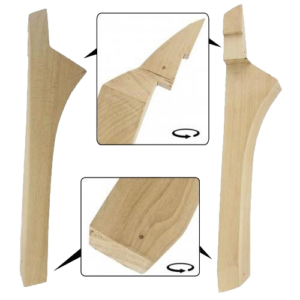 Montants verticaux ext. gauche et droit 8/64-7/72 (en bois)