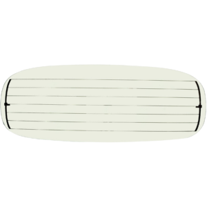 Lunette arrière claire avec dégivrage cabriolet 65-72 + 1303 -6/74