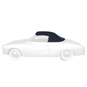 Capote alpaga noir (TMI #30) 56-66 (vitre arrière en plastic transparent)