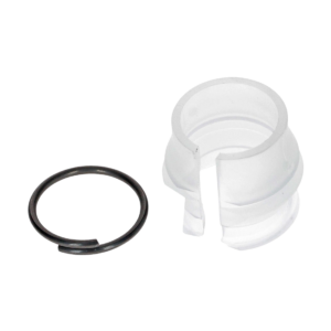 Silentbloc de passage de la tringlerie de boite avec son collier métallique