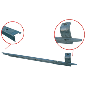 Guide de coulisseau de tour de vitre gauche 8/72-