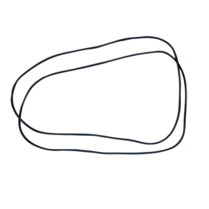 Set de 2 joints de pop out entre vitre et cadre 65-77