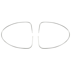 Set de 2 chromes métalliques de lunette arrière -52