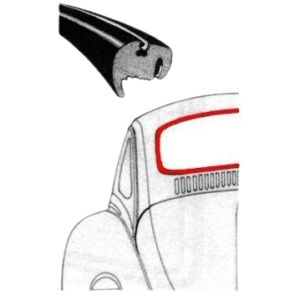 Joint de pare-brise cal look 53-7/57