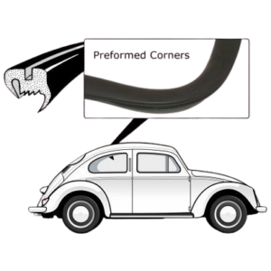 Joint standard de vitre latérale gauche 53-7/64