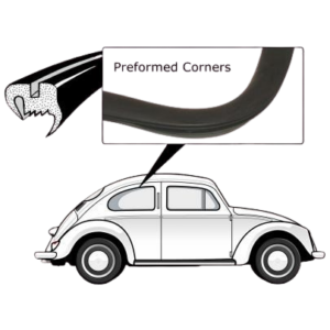 Joint standard de vitre latérale droite 53-7/64