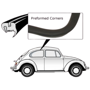 Joint standard de vitre latérale droite 8/64-