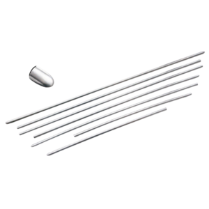 Set de 7 baguettes inox nervurées   4/51-9/52