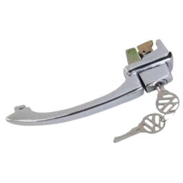 Poignée de porte gauche 8/65-7/66 (avec clefs) pour cox avec loquet de verrouillage de porte