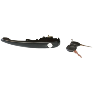 Poignée de porte noire gauche ou droite 8/67- (avec clefs)