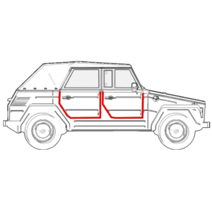 Joint de porte droit (avant ou arrière)