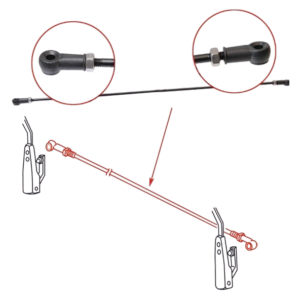 Tringlerie d'essuie-glace 181  8/69-2/73