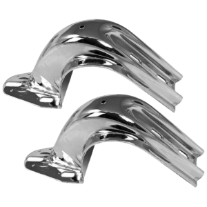 Set de 2 supports de capot arrière chromés