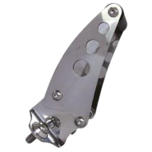 Câle d'entrebaillement Vintage Speed de bas de capot arrière 65-67 en inox poli