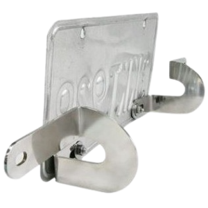 Set de supports de plaque avant en inox poli VINTAGE SPEED