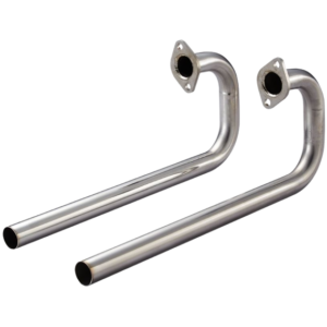 Set de 2 J-tubes en inox Vintage Speed diam. 32mm pour moteur pied moulé