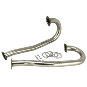 Set de 2 J-tubes en inox Vintage Speed diam. 38mm flangés