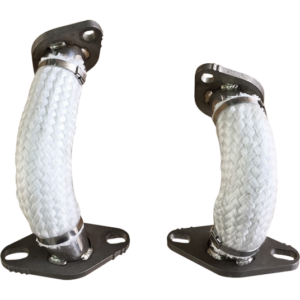 Set de 2 tubulures d'échappement diamètre intérieur 28mm Vintage Speed sans préchauffage pour T1 COX, KG