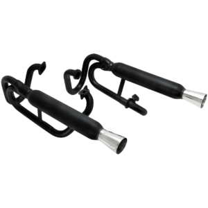 Echappement buggy 2 en 1 sortie chromée pour montage avec doubles carbus