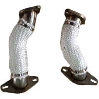 Set de 2 tubulures d'échappement 38mm Vintage Speed sans  préchauffage pour T2 68-79