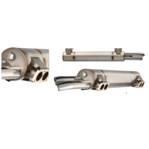 Echappement VINTAGE SPEED "HIGH PERFORMANCE MUFLER" pour T2 73-79 avec moteur T4 jusque 2400cc