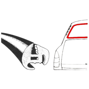 Joint de vitre arrière fastback  WCM