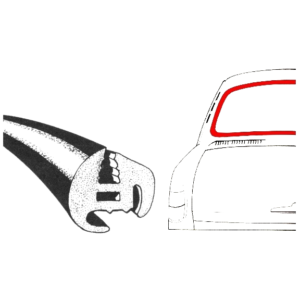 Joint de vitre arrière notchback  WCM