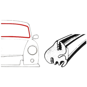 Joint de pare-brise pour moulure tous modèles T3 62-73