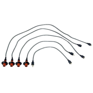 Faisceau de fils de bougies gris en silicone 7mm pour Type 3