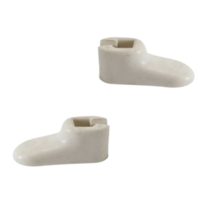 Set de 2 supports de pare-soleil blanc 61-67