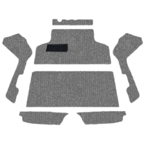 Kit moquette grise 61-67 avec trou chauffage (7pcs)