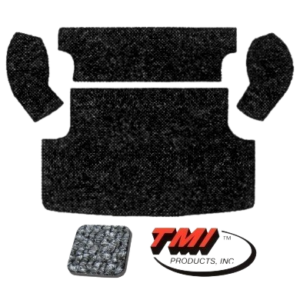 Kit moquette de coffre arrière grise (TMI # 407) (4pcs) Notchback 61-74