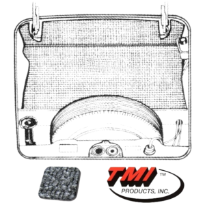 Kit moquette de coffre avant grise 71-74 (5pcs)