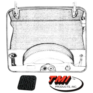 Kit moquette de coffre avant noire 71-74 (5pcs)