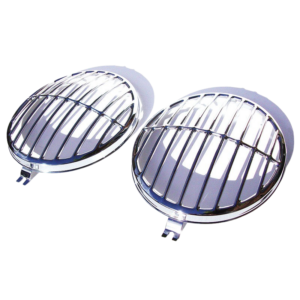 Set de 2 grilles de phares T1/T2 -67 style Porsche 356 en inox poli