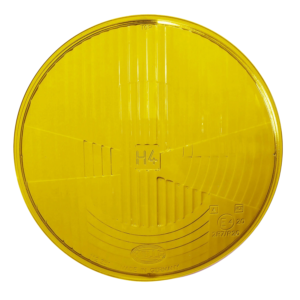 Glace de phare avant HELLA H4 jaune pour Coccinelle 68-,  Bay Window, Type 3 4/61-7/73 et 181