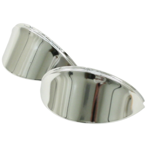Set de 2 paupières de phares chromées 8/67-