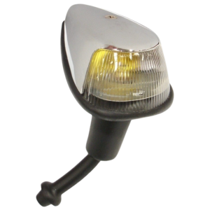 Clignotant d’aile complet avec glace blanche 8/63- en INOX (sans marquage CE)