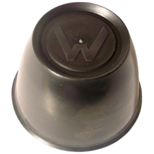 Cache moyeu pour jante «CHAMPIONNE DU MONDE» en plastic noir