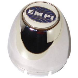 Cache moyeu en plastic chromé en forme d’obus pour jante EMPI 5 trous à caches moyeu à clipser