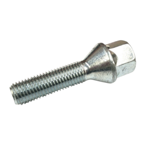 Vis de roue chromée à appui conique (12x1.5) longueur de filetage 37mm tête 17mm
