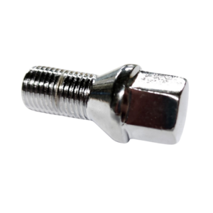 Vis de roue chromée à appui conique (14x1,5) longueur 20mm tête 17mm