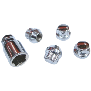 Set de 4 écrous antivol à appuis conique (14x1.5)