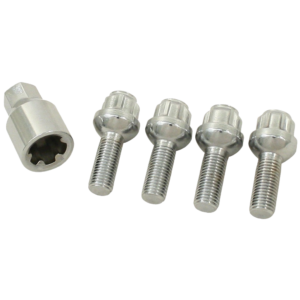 Set de 4 vis antivol à appuis conique (12x1.5)