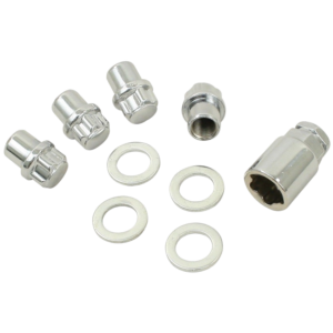 Set de 4 écrous antivol à appuis plat (1/20-20)