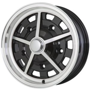 Jante SOUTH AFRICA SPRINTSTAR noire et polie  5,5x15"  5 x 205  (ET 14)