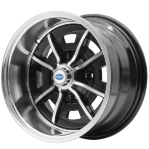 Jante SPRINT STAR noire et polie  8 x 15" en 4 x 130  (ET -18)